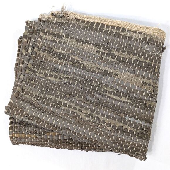 Jute Style Leather Rug - Picture 4 of 4